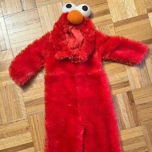 Red Fuzzy Baby Elmo Costume